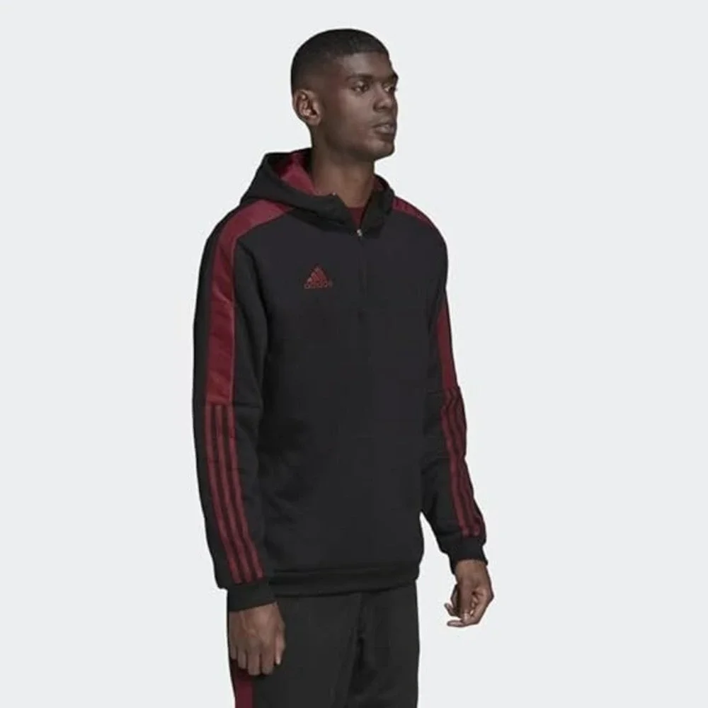 Adidas Men‎ Tiro Long Track Top Jacket Black Red Athletic Run GYM Jackets H60016